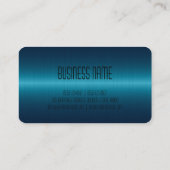 Blaustahlaussehen Visitenkarte (Rückseite)