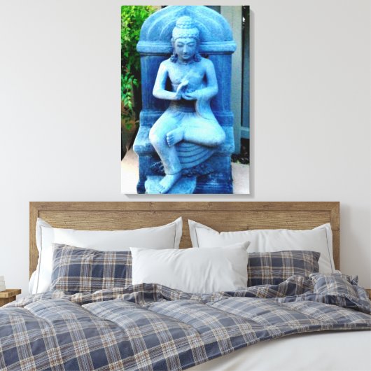 Blaustein Buddha gewickelt Leinwand (Insitu (Schlafzimmer))