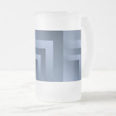 Blausteinbakterie Mattglas Bierglas (VorderseiteRechts)