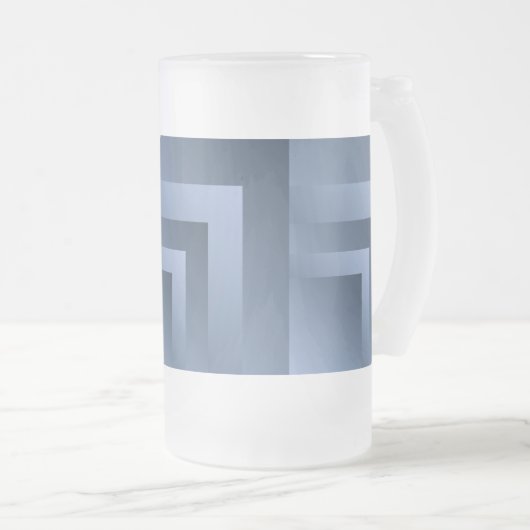 Blausteinbakterie Mattglas Bierglas (VorderseiteRechts)