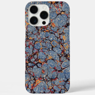 Blausteine-Marmorpapier iPhone 16 Pro Max Hülle