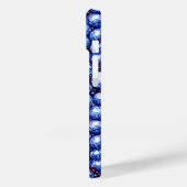 Blausteine-Muster Case-Mate iPhone Hülle (Rückseite / Links)