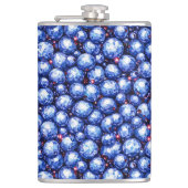 Blausteine-Muster Flachmann (Vorderseite)