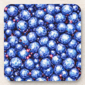 Blausteine-Muster Getränkeuntersetzer (Vorderseite)