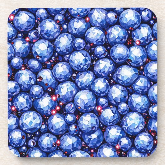 Blausteine-Muster Getränkeuntersetzer (Vorderseite)