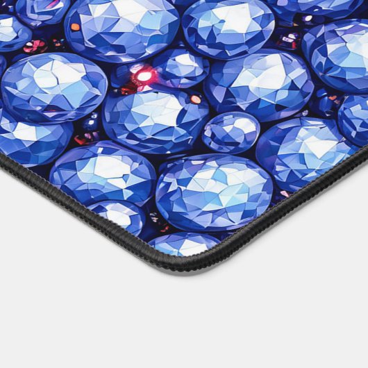 Blausteine-Muster Schreibtischunterlage (Ecke)