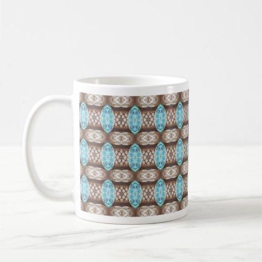 Blausteine-Muster-Tasse Kaffeetasse (Links)