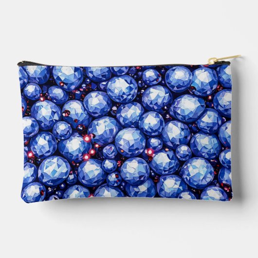 Blausteine-Muster Zubehörtasche (Rückseite)