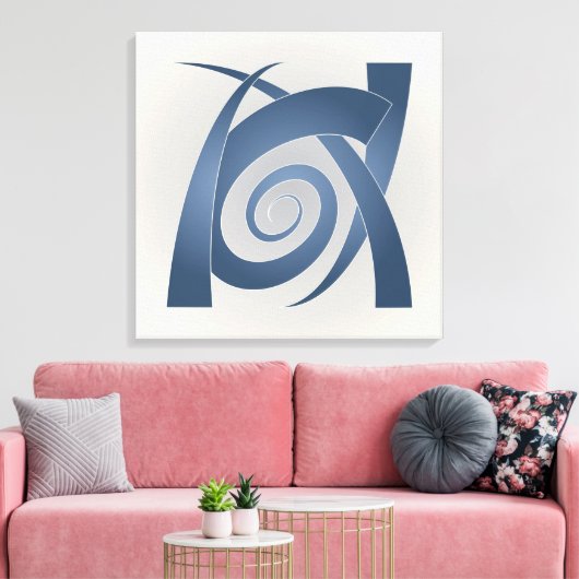 Blausteinelefant Leinwanddruck (Insitu (Wohnzimmer))