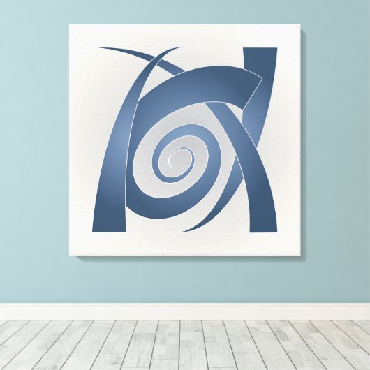 Blausteinelefant Leinwanddruck (Insitu (Holzboden))