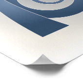 Blausteinelefant Poster (Ecke)