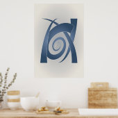 Blausteinelefant Poster (Küche)