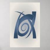 Blausteinelefant Poster (Vorne)