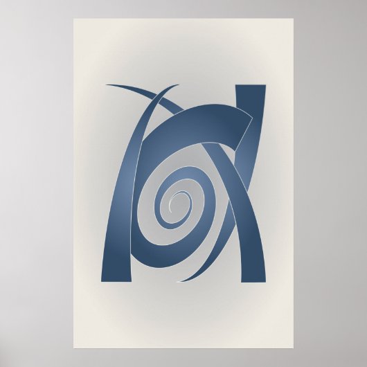 Blausteinelefant Poster (Vorne)