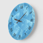 Blausteinglas Rundrömische Zahlen Uhr (Winkel)