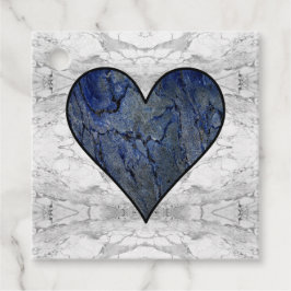 Blausteinmarbelmuster Geschenkanhänger