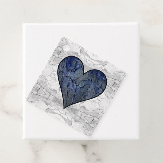 Blausteinmarbelmuster Geschenkanhänger (Beispiel)