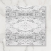 Blausteinmarbelmuster Geschenkanhänger (Rückseite)