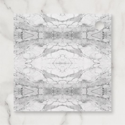 Blausteinmarbelmuster Geschenkanhänger (Rückseite)