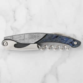 Blausteinmarbelmuster Kellnermesser