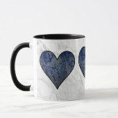 Blausteinmarbelmuster Tasse (Links)