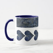 Blausteinmarbelmuster Tasse (Links)