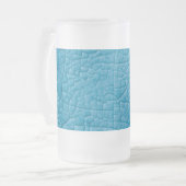 Blausteinrisse Mattglas Bierglas (Vorderseite Links)