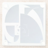 Blausteinziegel Glasuntersetzer (Rückseite)