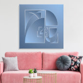 Blausteinziegel Leinwanddruck (Insitu (Wohnzimmer))