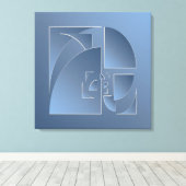 Blausteinziegel Leinwanddruck (Insitu (Holzboden))