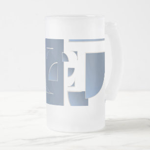 Blausteinziegel Mattglas Bierglas