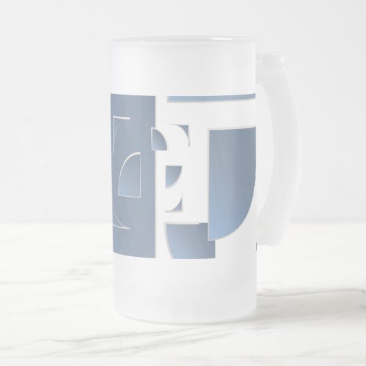 Blausteinziegel Mattglas Bierglas (VorderseiteRechts)