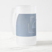 Blausteinziegel Mattglas Bierglas (Vorderseite Links)