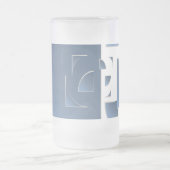 Blausteinziegel Mattglas Bierglas (Mittel)