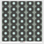 Blaustern auf schwarz aufkleber (Blatt)