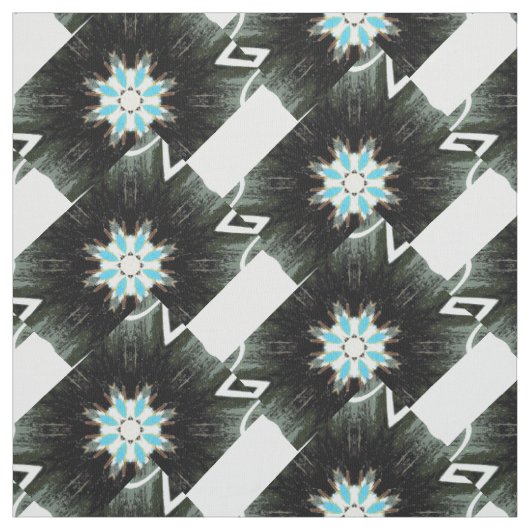 Blausternfedern Stoff (Muster)