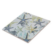 Blausternfische Keramik Tiles Fliese (Seite)