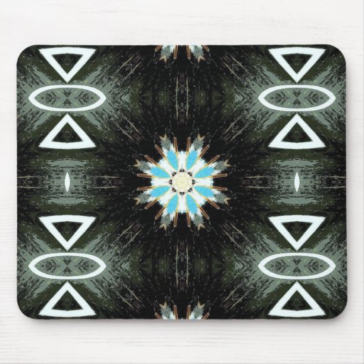 Blausterngeometrie Mousepad (Vorne)