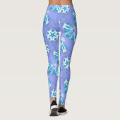 Blausternlavene Leggings (Rückseite)