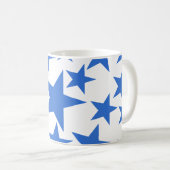 Blausternmuster Kaffeetasse (VorderseiteRechts)