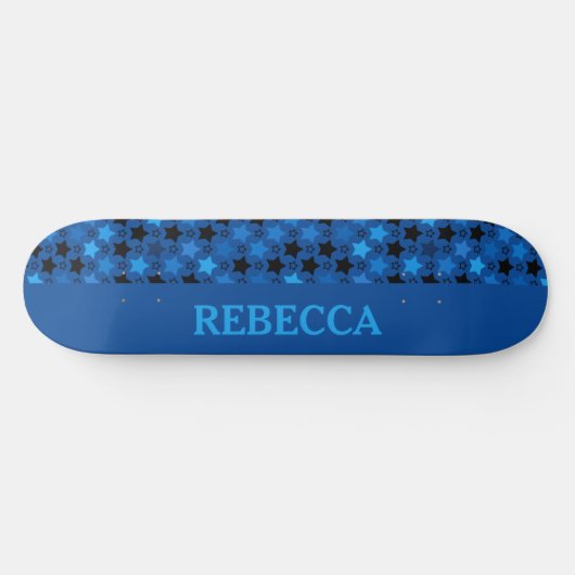 Blausternmuster Skateboard (Horizontal)