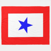 Blausternmütter Fleecedecke (Vorderseite (Horizontal))