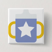 Blausternsickerung Button (Vorderseite)