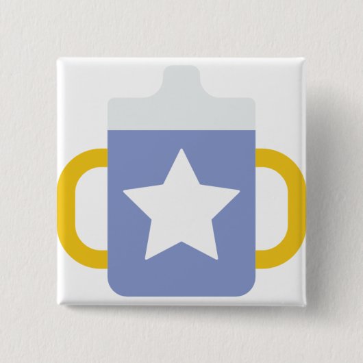 Blausternsickerung Button (Vorderseite)