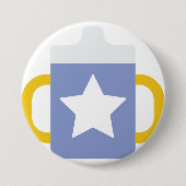 Blausternsickerung Button (Vorderseite)
