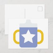 Blausternsickerung Postkarte (Vorne/Hinten)
