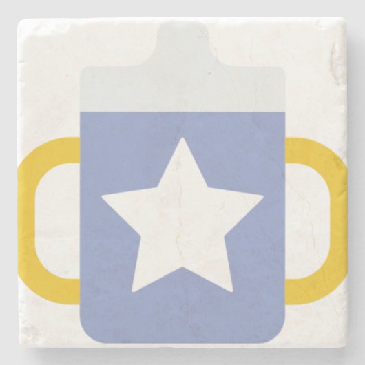 Blausternsickerung Steinuntersetzer (Vorderseite)