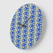 Blausternuhr Große Wanduhr (Winkel)
