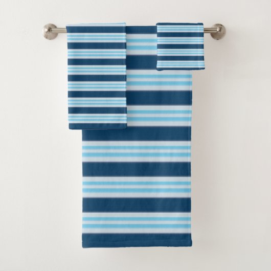 Blaustreifen Badhandtuch Set (Insitu)