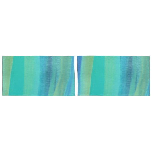 Blaustreifen Kissenbezug (Rückseite-Set)